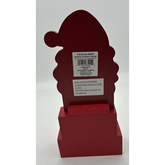 Days Till Christmas Santa With Counting Blocks - Picture 3 of 6